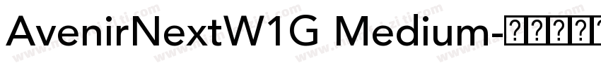 AvenirNextW1G Medium字体转换